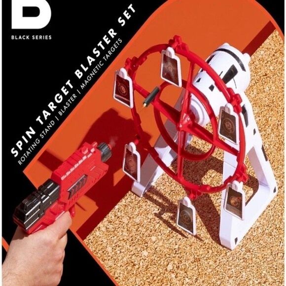 The Black Series Spin Target Blaster Set Rotating Desktop Arcade Game, toys New - Picture 7 of 13
